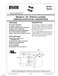Datasheet DCV010505DP manufacturer Burr-Brown